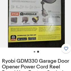 Ryobi 30 Foot Garage Door Extension Cord Model GDM330