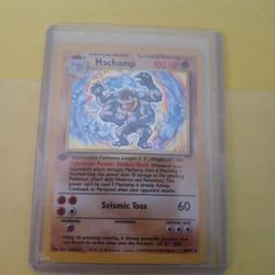 Holographic Machamp Pokemon Cards First Edition Wotc 1995