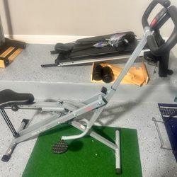 Sunny Health & Fitness Row-N-Ride Squat Trainer