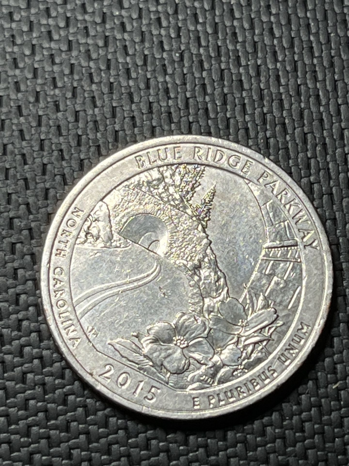 2015 D Blue Ridged Parkway Quarter Coin