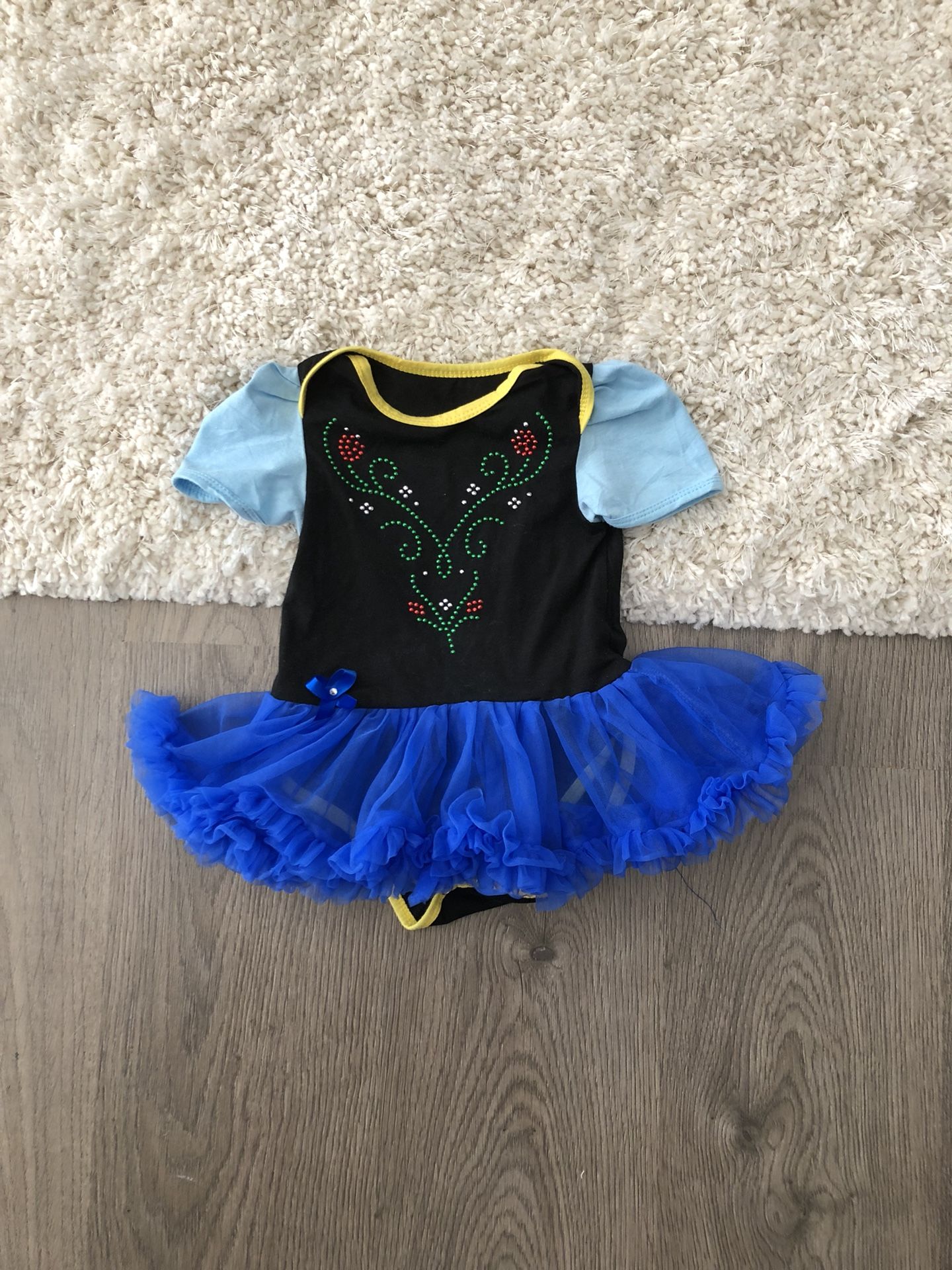 FROZEN Baby Anna Halloween onesie tutu dress , size 12-18 months