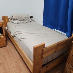 Twin Bed And 3 Drawer Chest 