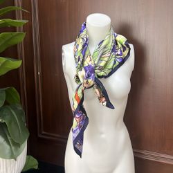 Van Gogh Irises Oil Painting Silk Scarf ART Roughly 33” x33” 