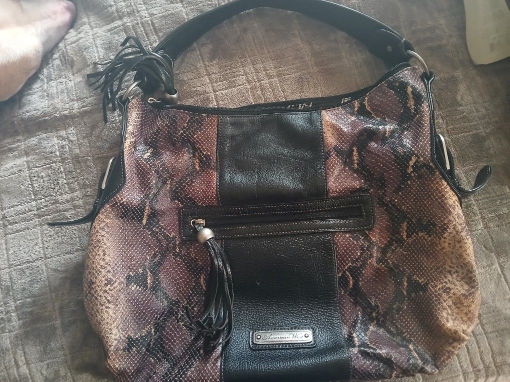 American West Snakeskin Purse