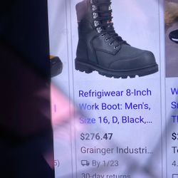 Refrigerator Wear Size 10 Steel Toe Waterproof 