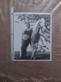 Allen Young signed Mr. Ed  Photo 