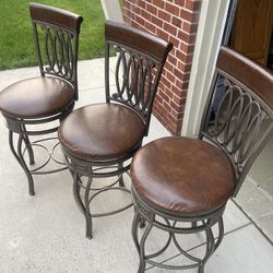 Three Bar Stools 