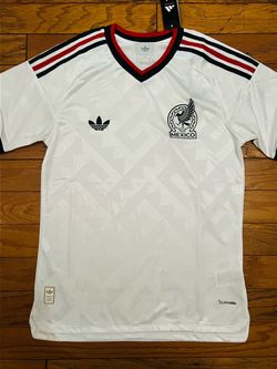 White tri cities Mexico Adidas soccer jersey
