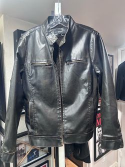 Black Leather Jacket by Black Rivet