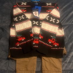 Xmas  Outfit Size 7