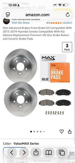 2 Brake rotors no pads