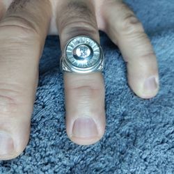 Sterling Silver "Rolex" style CZ ring