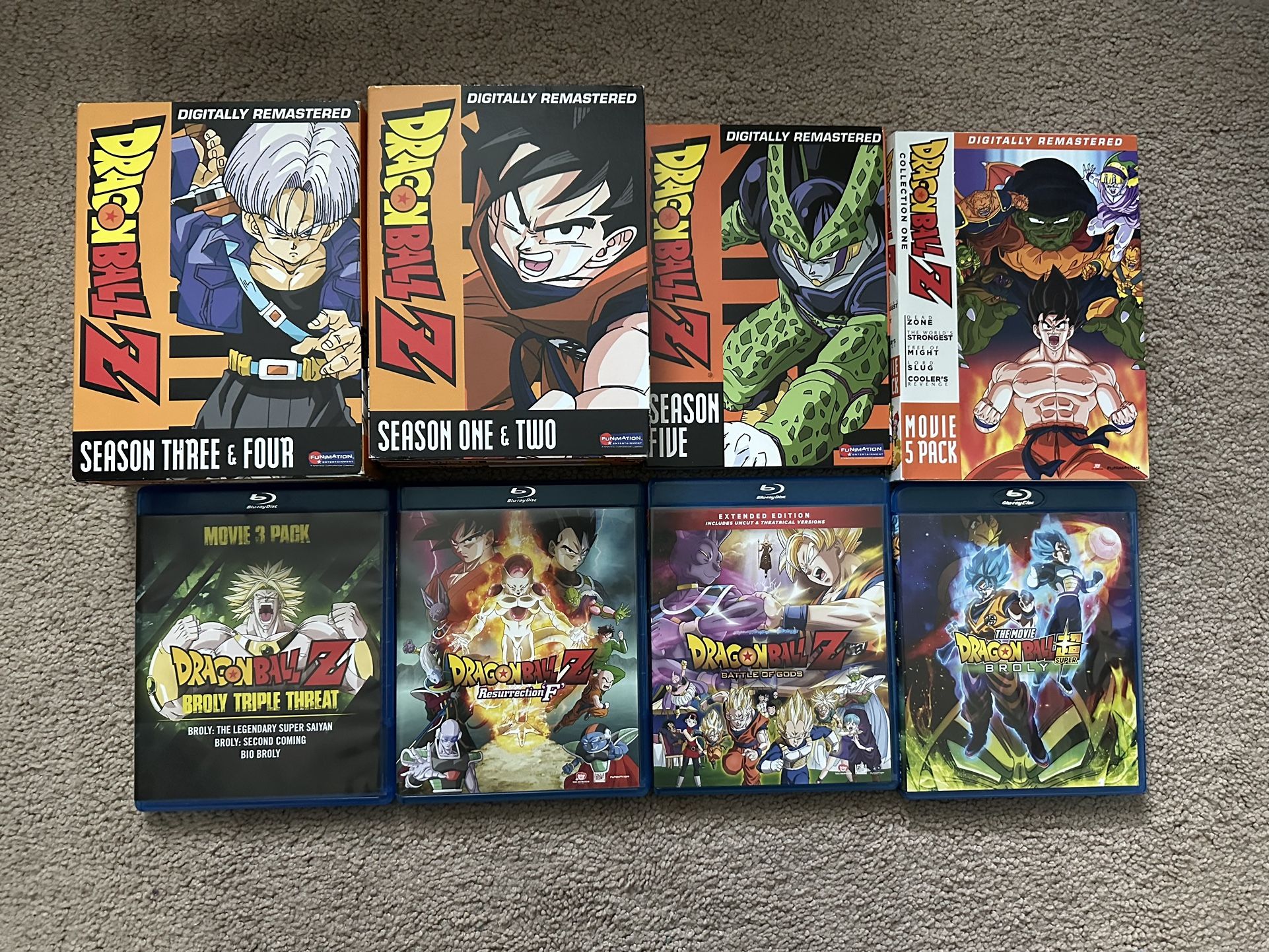 Dragon Ball Z & Dragon Ball Super DVD & Blu-ray