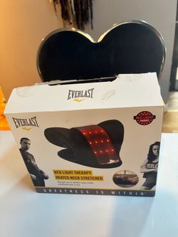 Everlast Red Light Therapy Heated Neck Stretcher Cervical Traction Open Box
