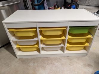 Ikea Trofast with bins