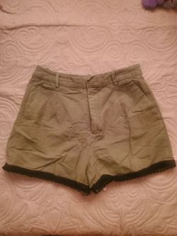 Olive green shorts
