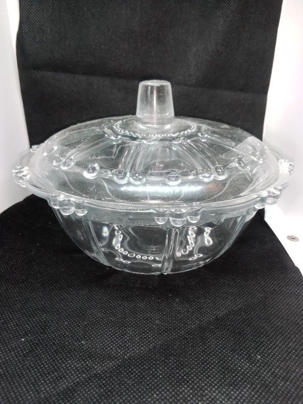 Vintage Glass Candy Bowl