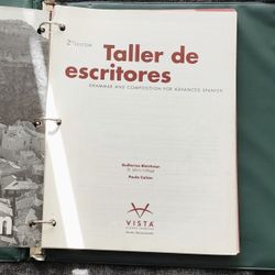 Taller De Escritores: Grammar & Composition For Advanced Spanish (2nd Edition)