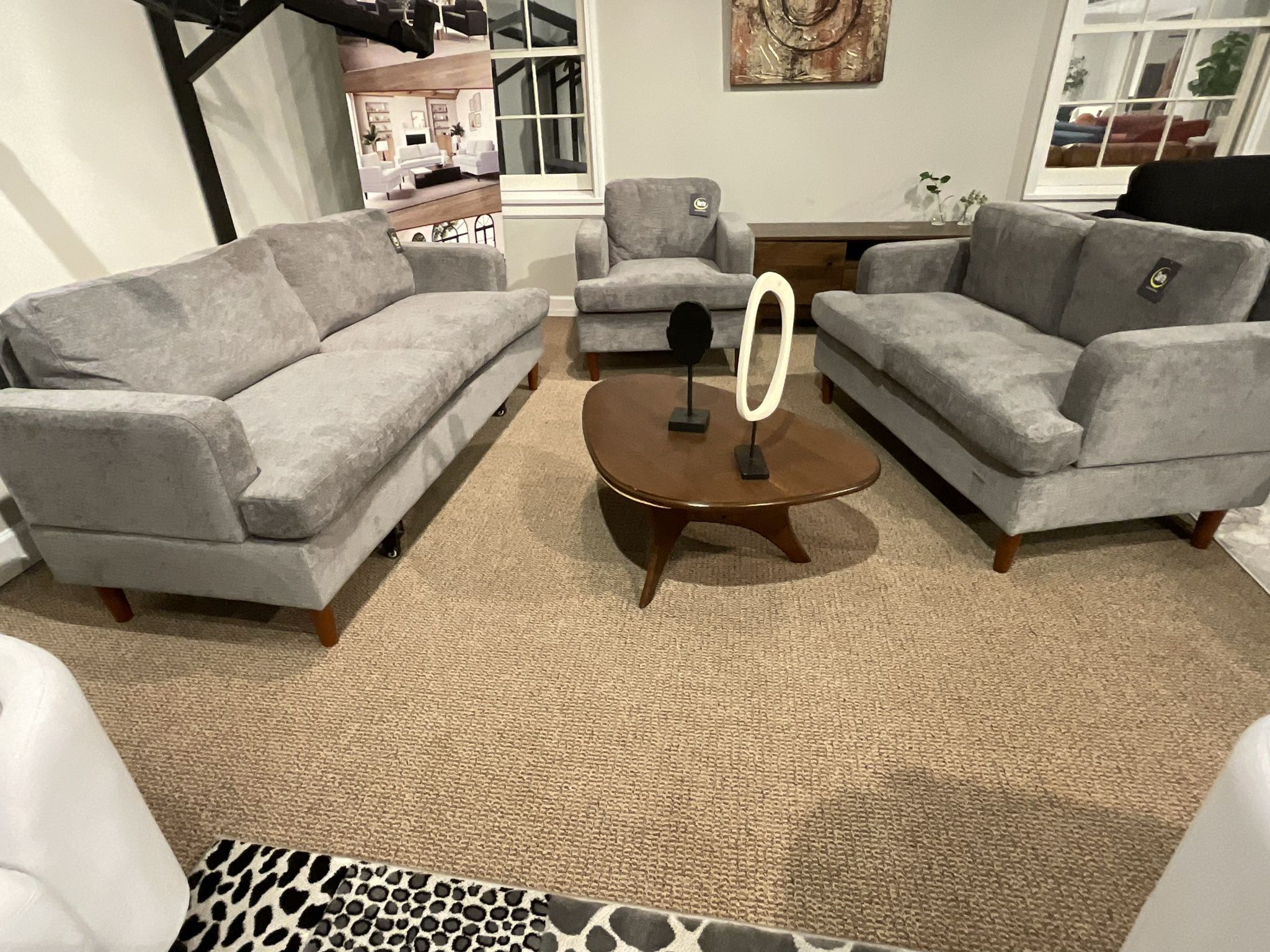 New sofa loveseat and chair by Serta