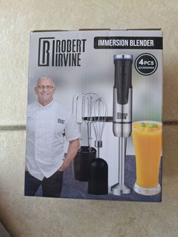 Robert Irvine Immersion Blender 4-Piece Set