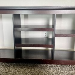 Table with Storage Shelves