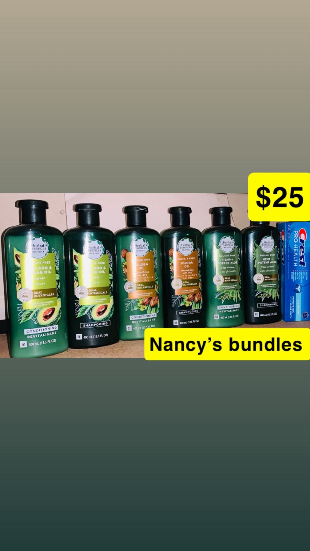 Herbal  Shampoo/ Conditioner Bundle $25 For All 