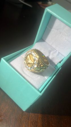 Solid 14k  golden ring  12.22 grams