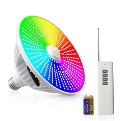New Underwater Inground Pool Light 60W RGB with Remote Control E26 E27 Replacement for Hayward Fixture Color Changing Swimming
