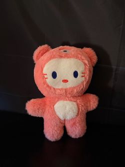 Pink Hello Kitty bear plush
