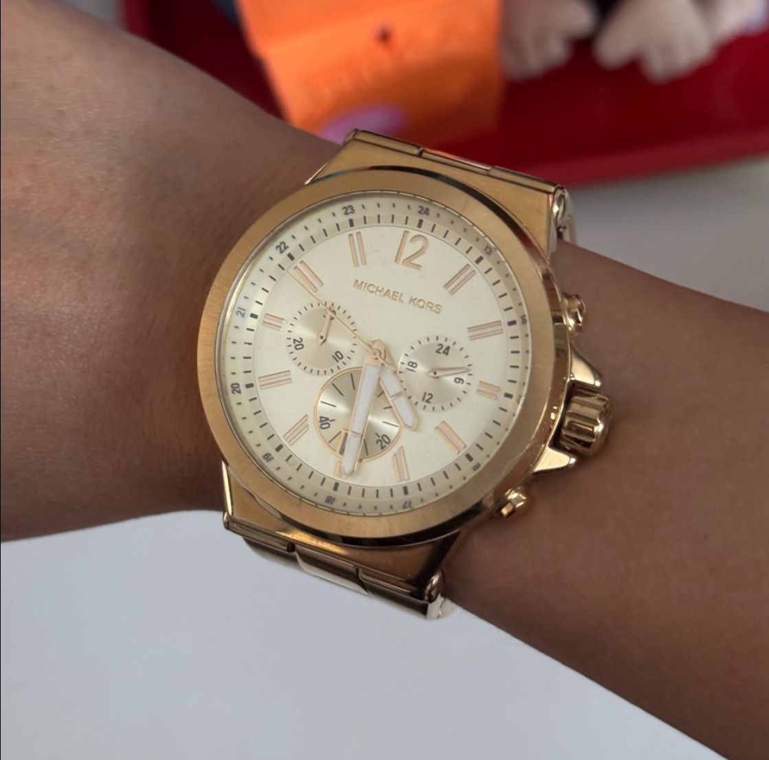 Michael Kors Oversized Dylan Gold-Tone Watch