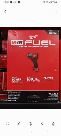 Milwaukee new 1/2" Mid Impact Wrench