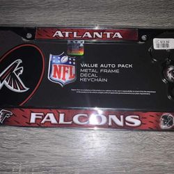 Atlanta Falcons License Plate Frame & Key Ring