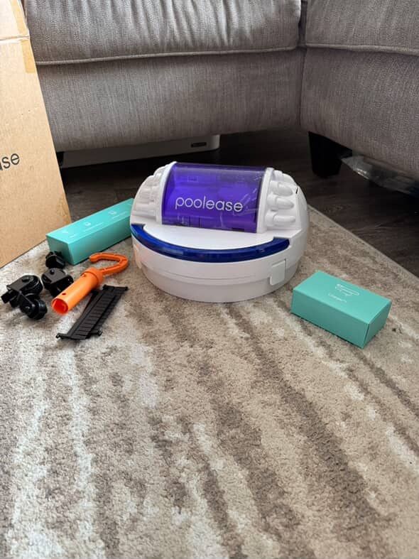Cordless Pool Cleaner Robot, Robotic Pool Vacuum for Above/In Ground Pool
