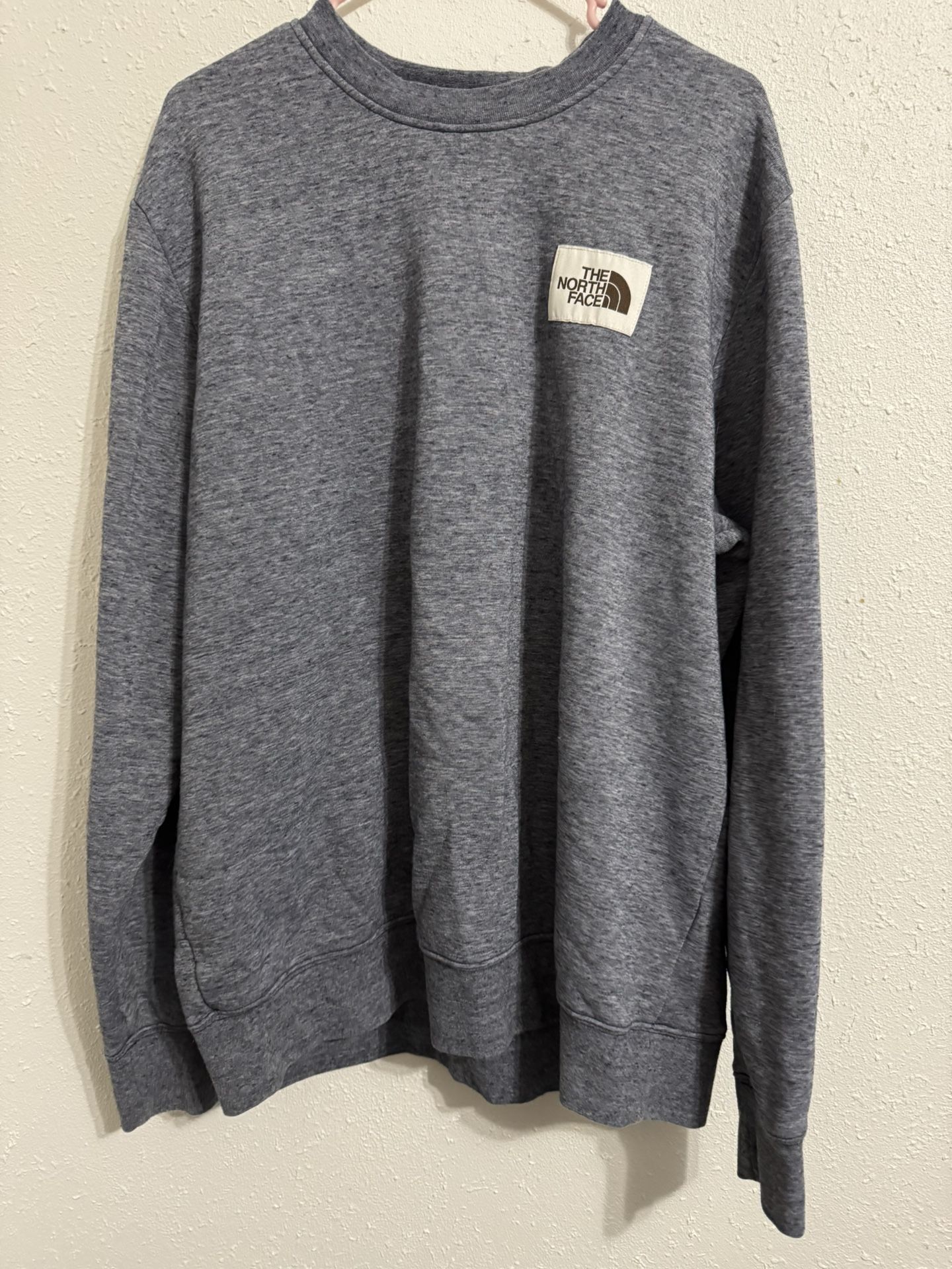Men’s XL The North Face Sweater Heather Grey/blue