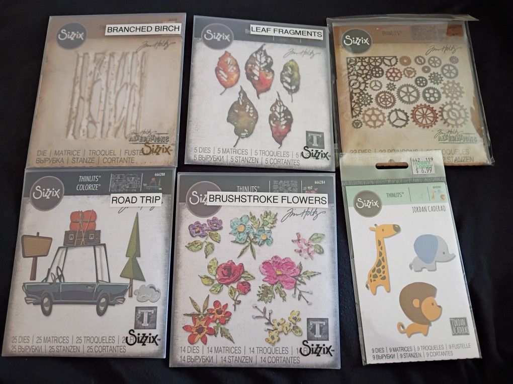 Sizzix/Tim Holtz 6pc
