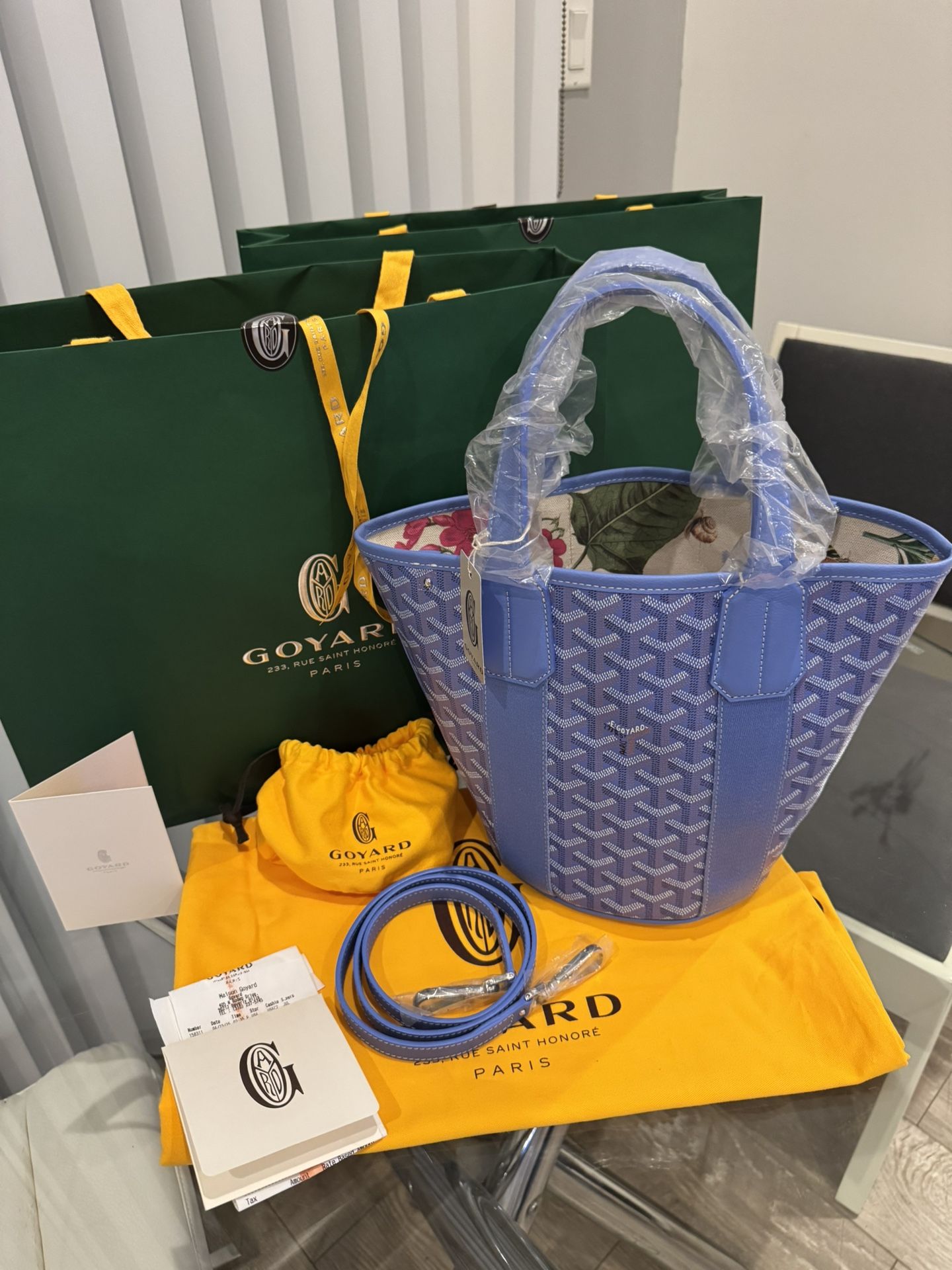 BNWT Goyard Belharra PM Limited Edition Iris Limited Edition blue turquoise