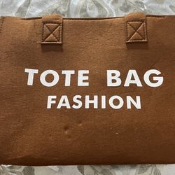 Brown tote bag
