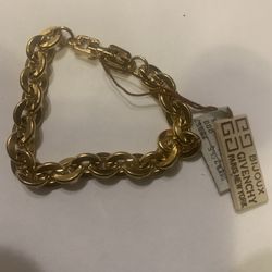 Givenchy Bijoux Vintage Gold Plated Chain Bracelet