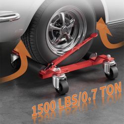 Set of  2 Car Wheel Dolly Jack 1500 Lbs Heavy Duty 