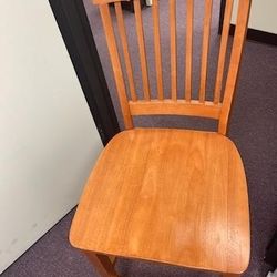 Wood Dining Chairs, Orange