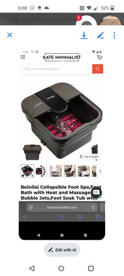 Collapsible foot  Spa Brand New 