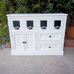 Pottery Barn Style Dresser Six Drawers with Cabinet for Extra Storage 40" W X 12" D X 30" T