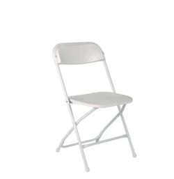 Plastic chairs!