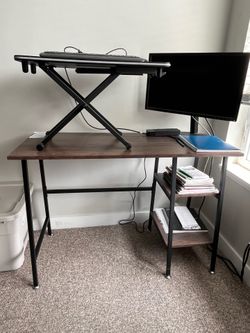 Desk and standing desk