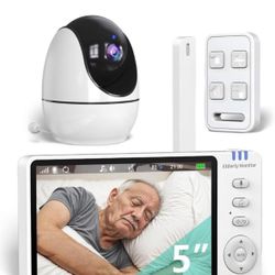 Elderly Monitors with Camera and Audio, Two-Way Talk Room Monitors for Elderlyy, Med Reminder Camera