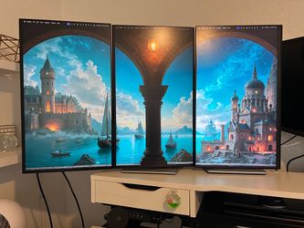 3 DELL MONITORS 2: P2425H and 1:P2422H