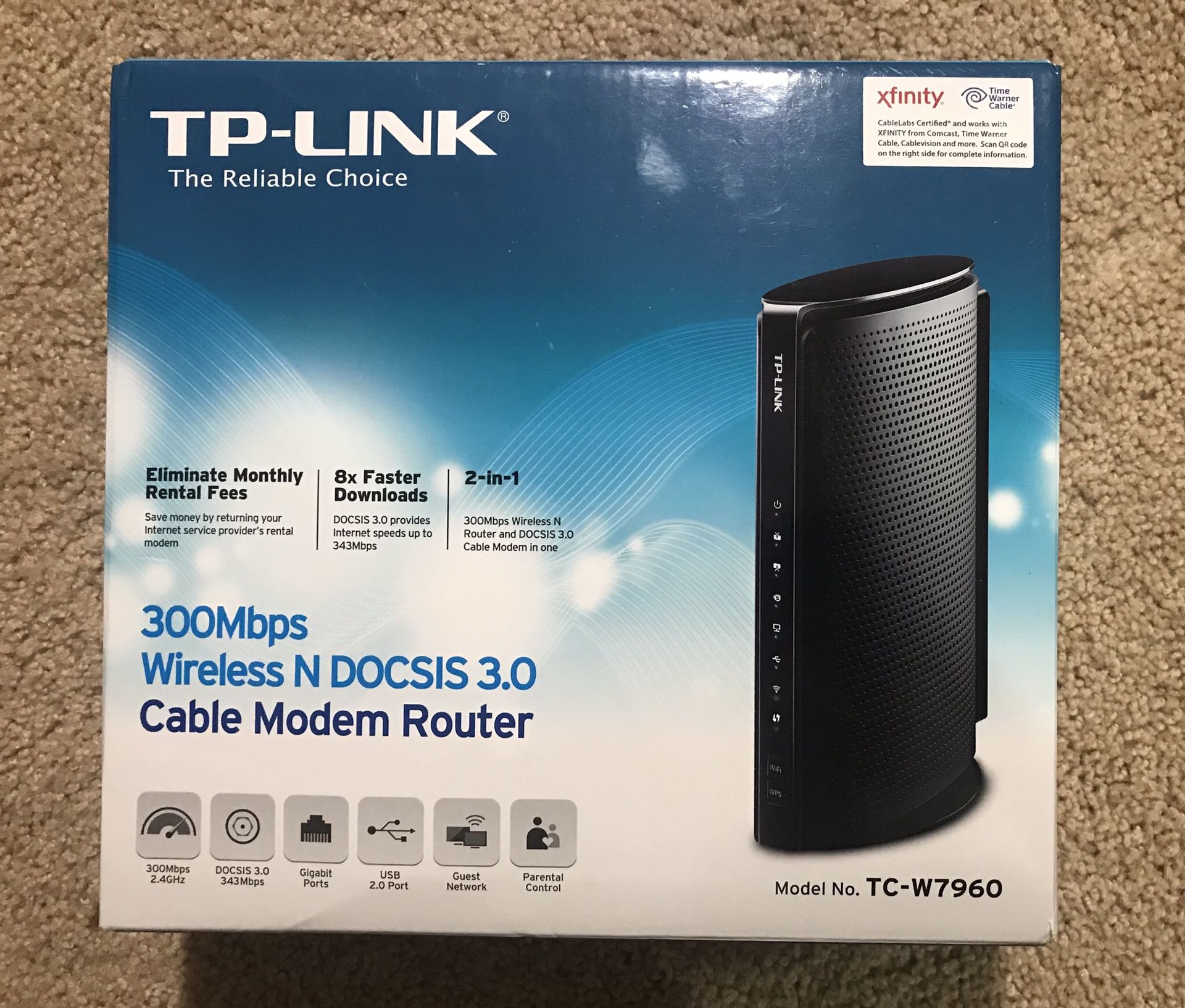 Modem Router, TP-LINK TC-W7960
