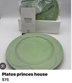 Platos grandes color menta ph