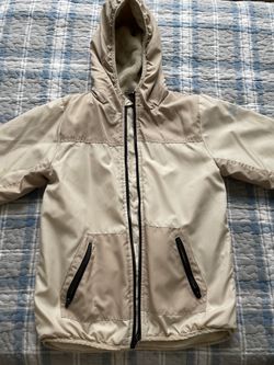 Beige Hooded Jacket