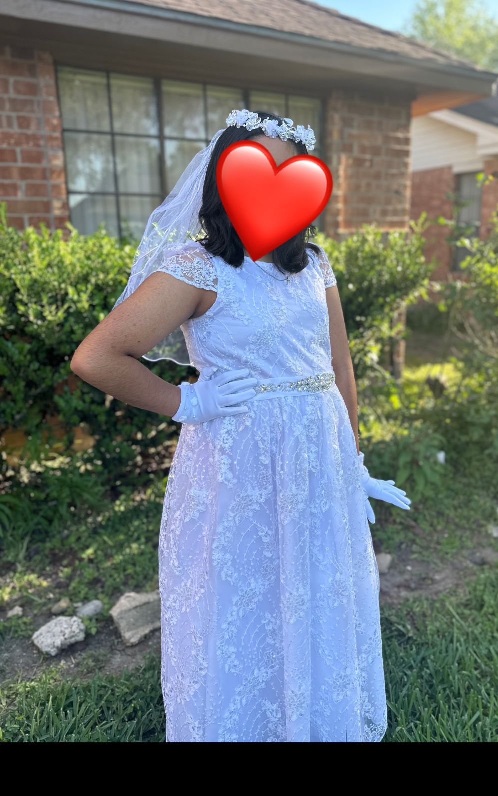 Communion Dress With Veil 